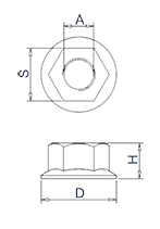 フランジナットDIN6923図面(miàn) フランジナットDIN6923図面(miàn)
