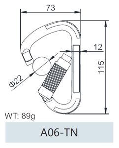 ナス型カラビナツイストロック図面(miàn)