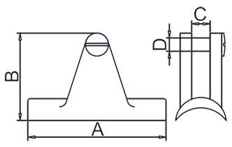 Concave Deck Hinge Drawing Concave Deck Hinge Drawing