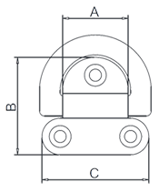 D Pull Ring Drawing D Pull Ring Drawing