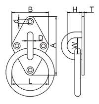 Dimond Eye Plate With Ring Drawing Dimond Eye Plate With Ring Drawing
