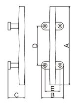 Hollow Base Cleat Drawing Hollow Base Cleat Drawing