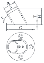 Inclined Round Base Drawing Inclined Round Base Drawing