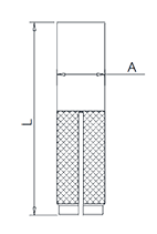 Knurled Drop-in Anchor Drawing Knurled Drop-in Anchor Drawing