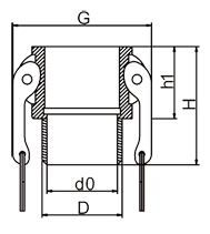 Male Coupler Drawing Male Coupler Drawing