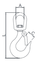 Swivel Eye Crane Hook Drawing Swivel Eye Crane Hook Drawing