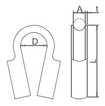 Tubular Thimble Drawing Tubular Thimble Drawing