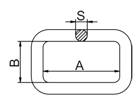 Welded Square Ring Drawing Welded Square Ring Drawing