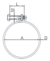 Wire Hose Clamp Drawing Wire Hose Clamp Drawing